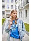 Jeansjacke mit Druckknöpfen 5296 – Online-Shop – Boutique